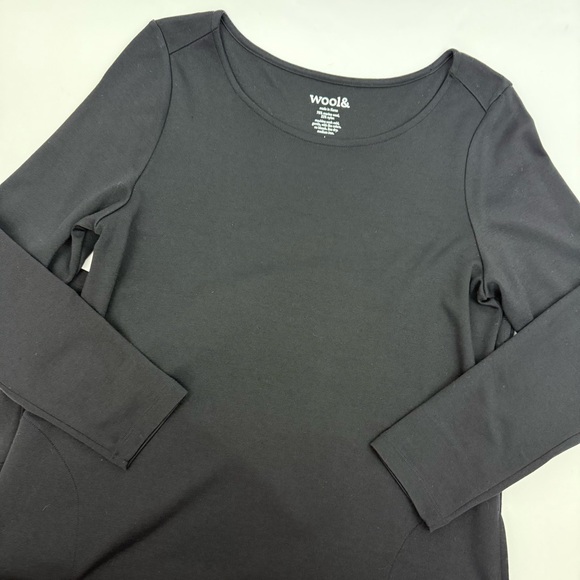 Wool& Rowena Swing Dress Merino Wool Black - Picture 6 of 10